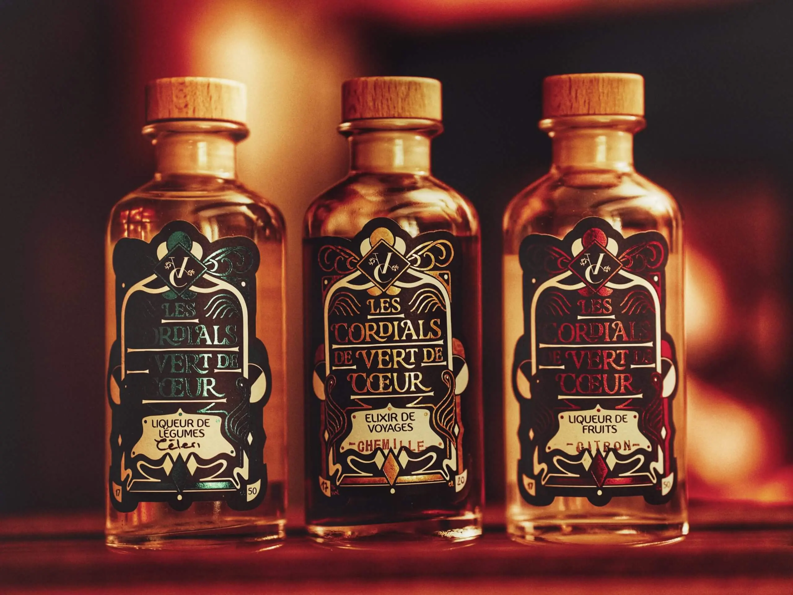 Les Cordials de Vert de Coeur : Céleri, Chemille et Citron